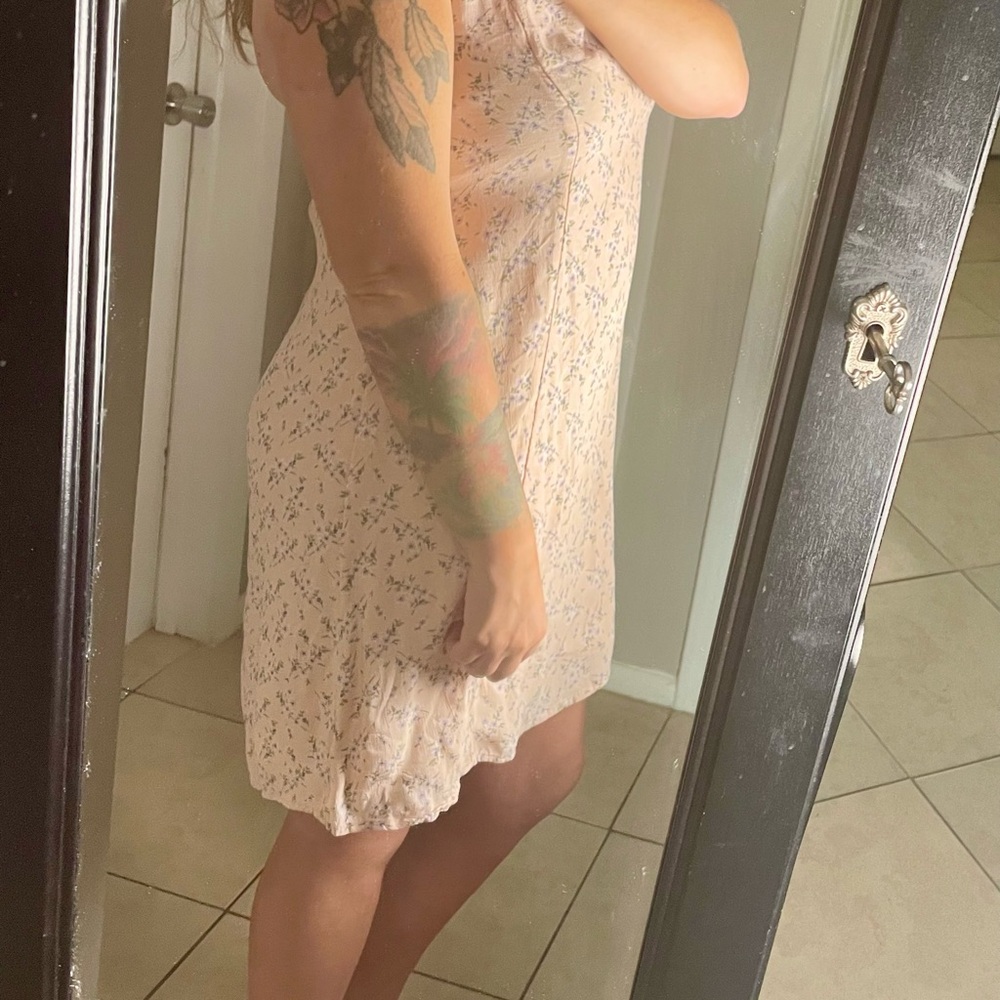 American Eagle Pink Floral Dress size large - Picture 11 of 15